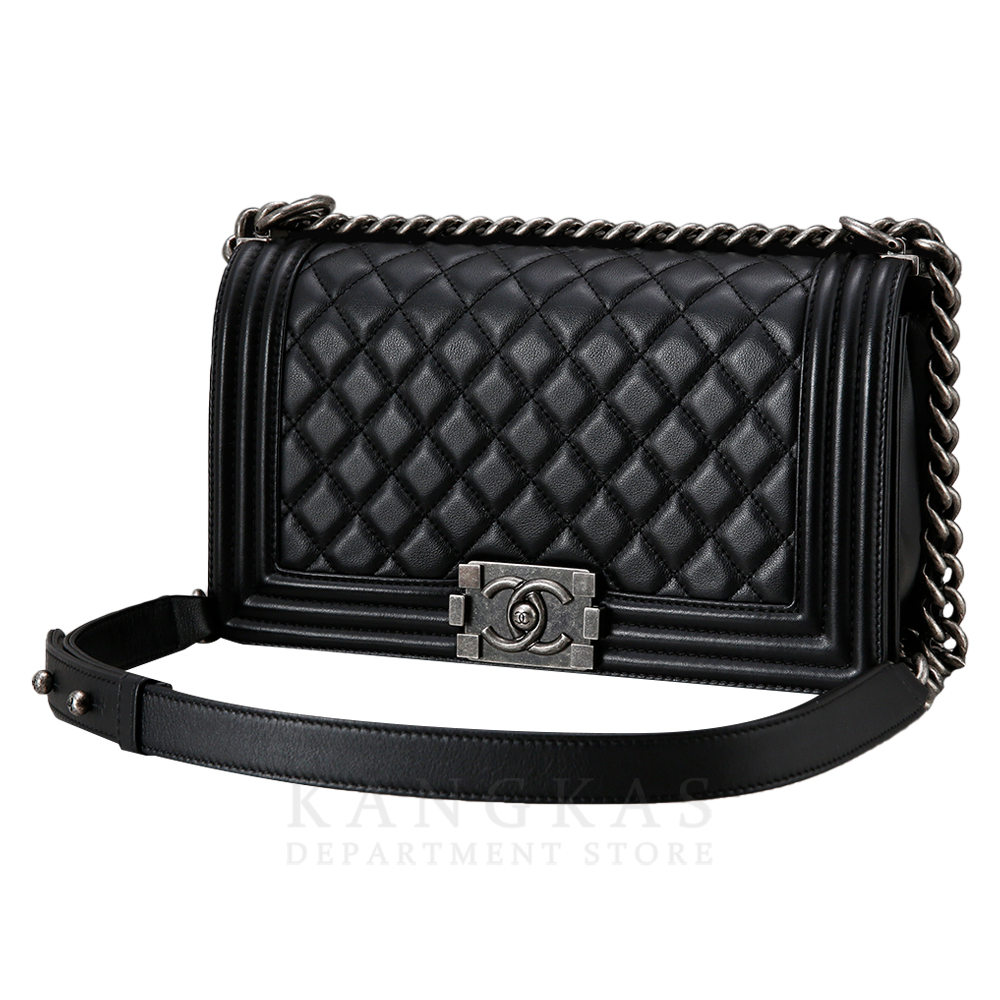 CHANEL(USED)샤넬  보이샤넬 램스킨 미듐