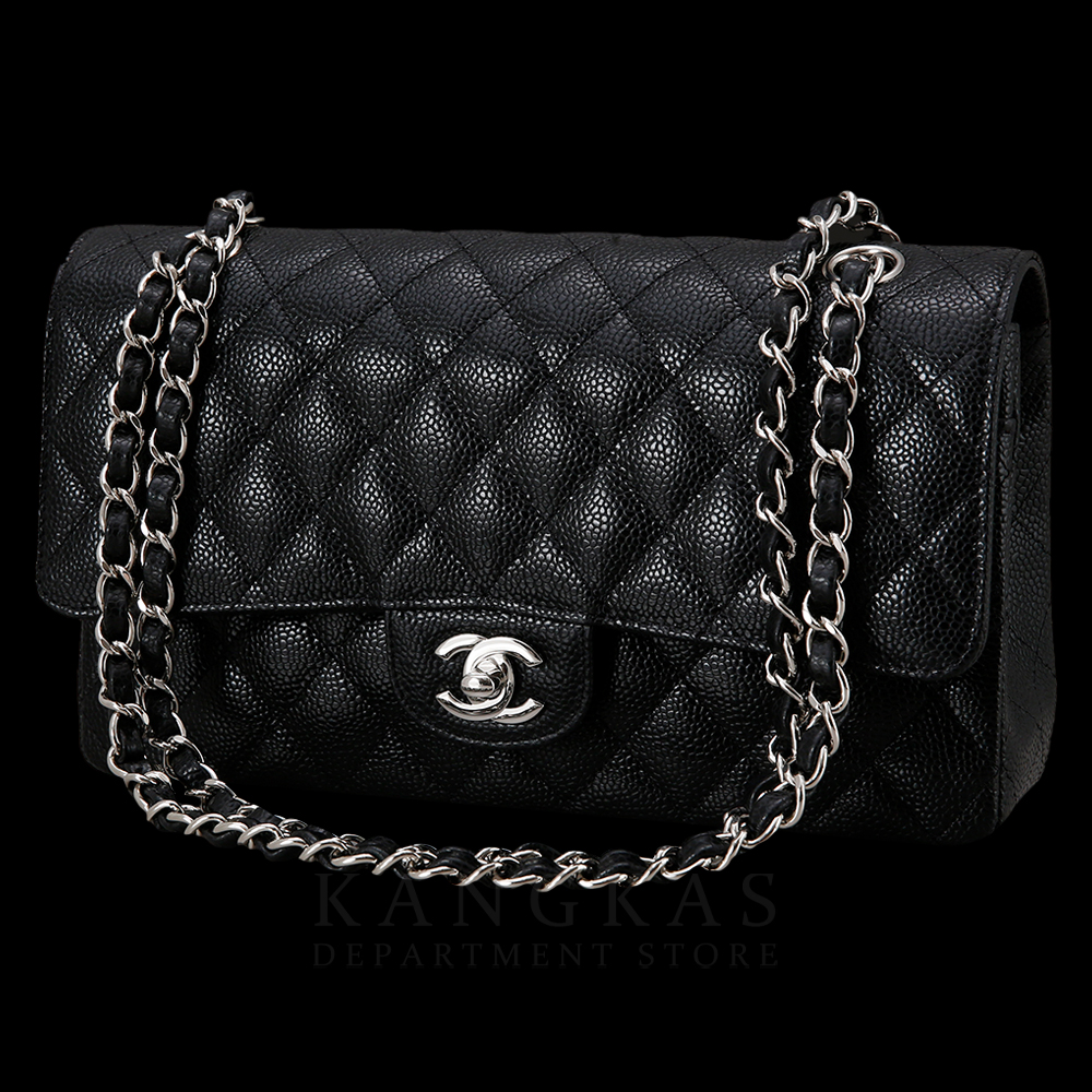 CHANEL(USED)샤넬  클래식 캐비어 미듐 블랙