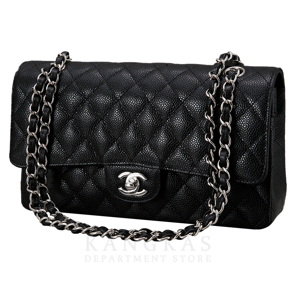 CHANEL(USED)샤넬  클래식 캐비어 미듐 블랙