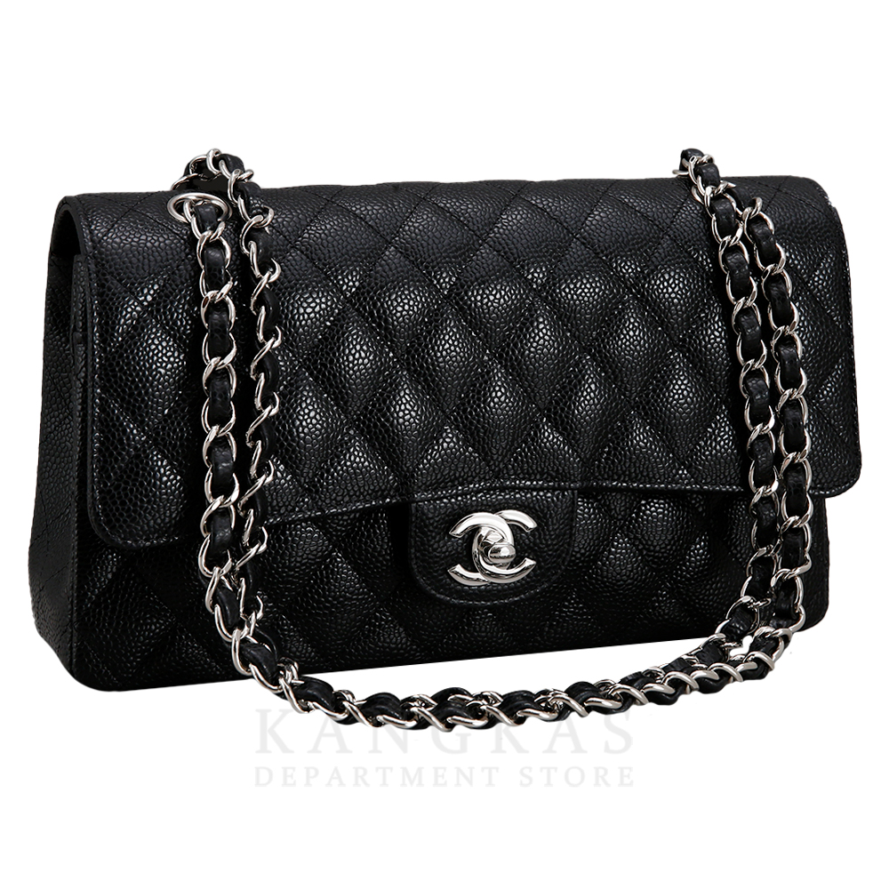 CHANEL(USED)샤넬  클래식 캐비어 미듐 블랙