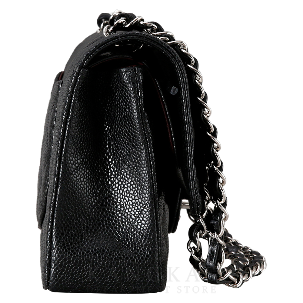 CHANEL(USED)샤넬  클래식 캐비어 미듐 블랙