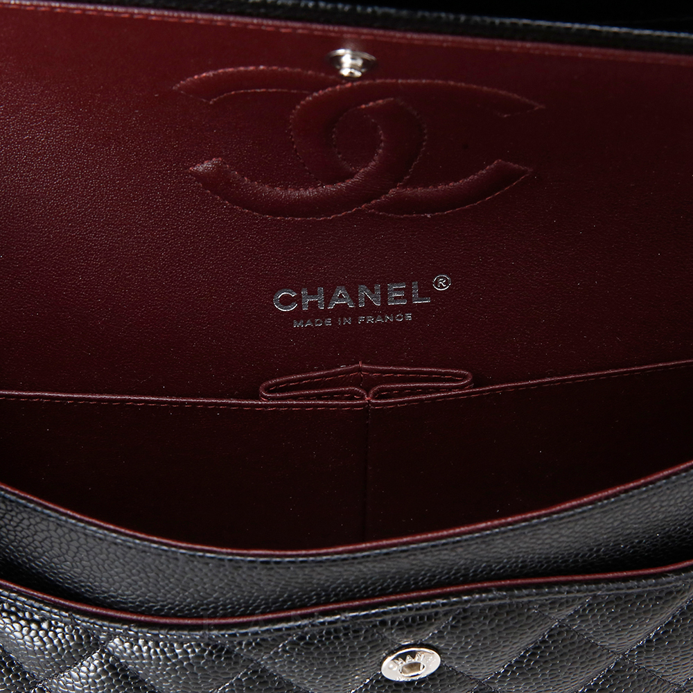 CHANEL(USED)샤넬  클래식 캐비어 미듐 블랙