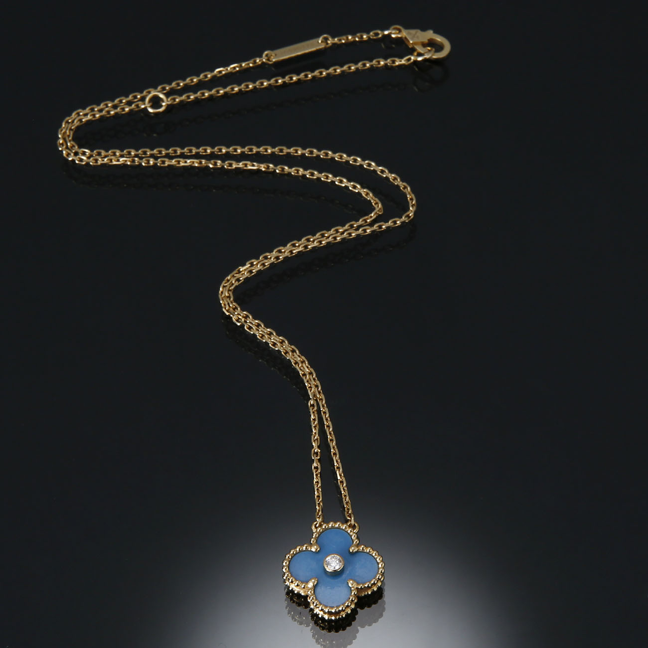 Van Cleef & Arpels(USED)반클리프앤아펠 빈티지 알함브라 다이아 네크리스