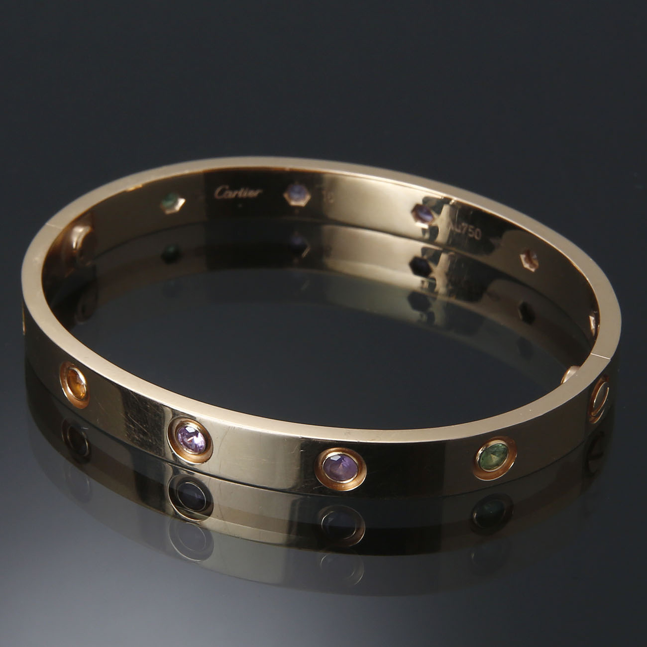 CARTIER(USED)까르띠에 멀티 컬러 10P 러브 브레이슬릿 #16