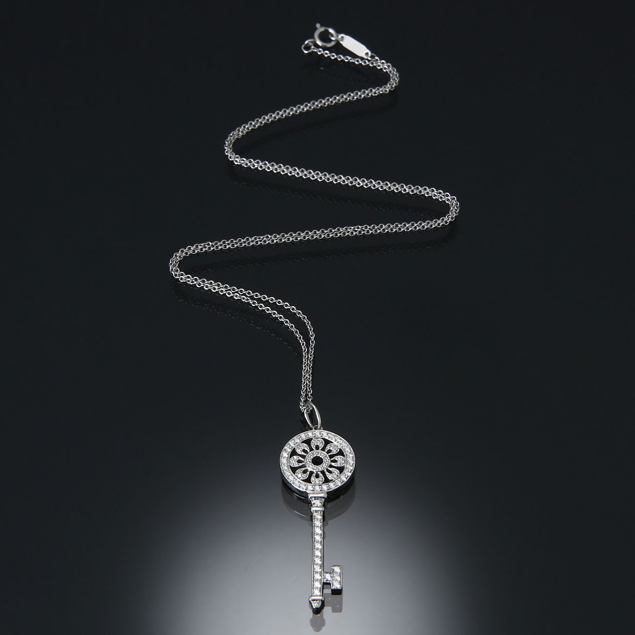 TIFFANY(USED)티파니 페탈 키 펜던트 네크리스