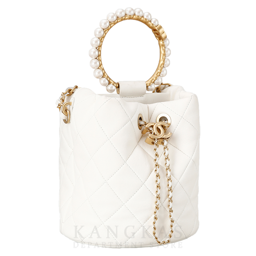 CHANEL(USED)샤넬 시즌 진주 탑 핸들 드로스트링