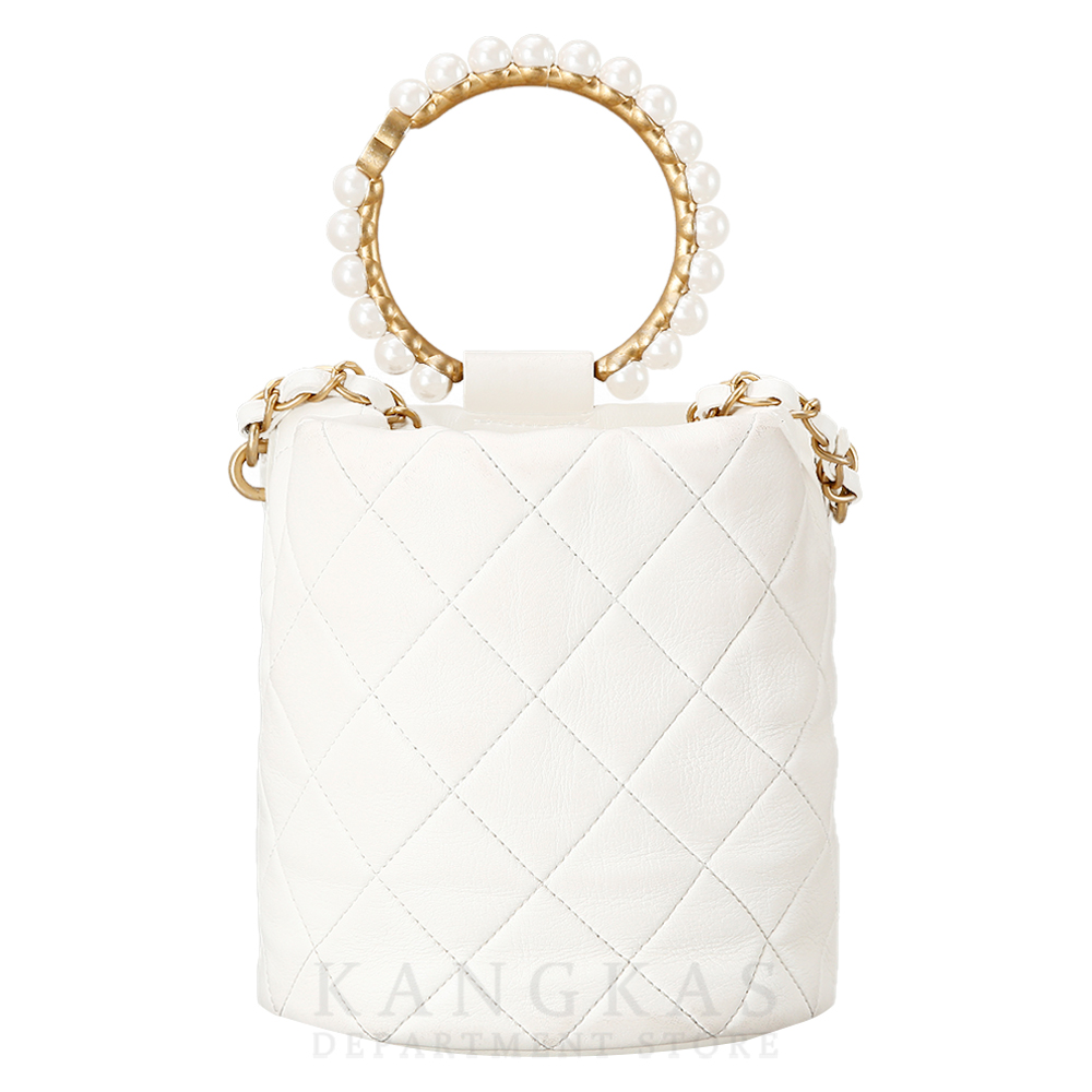 CHANEL(USED)샤넬 시즌 진주 탑 핸들 드로스트링