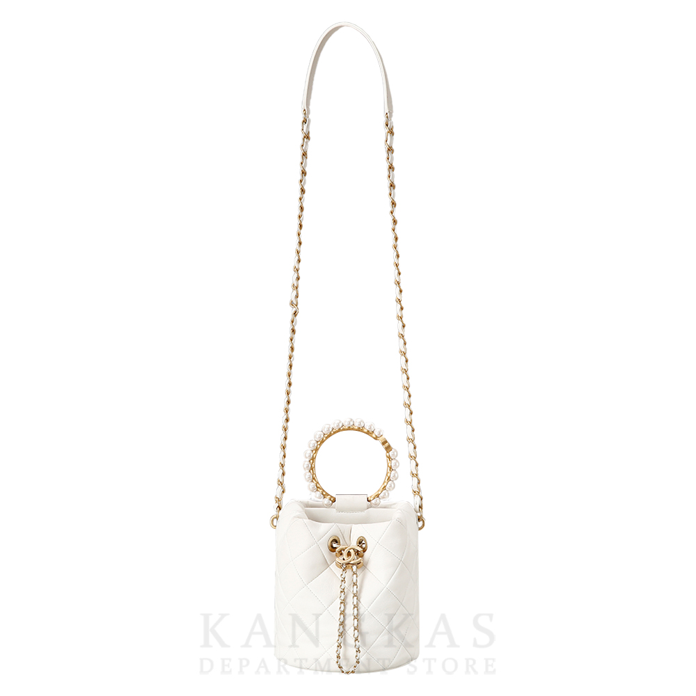 CHANEL(USED)샤넬 시즌 진주 탑 핸들 드로스트링