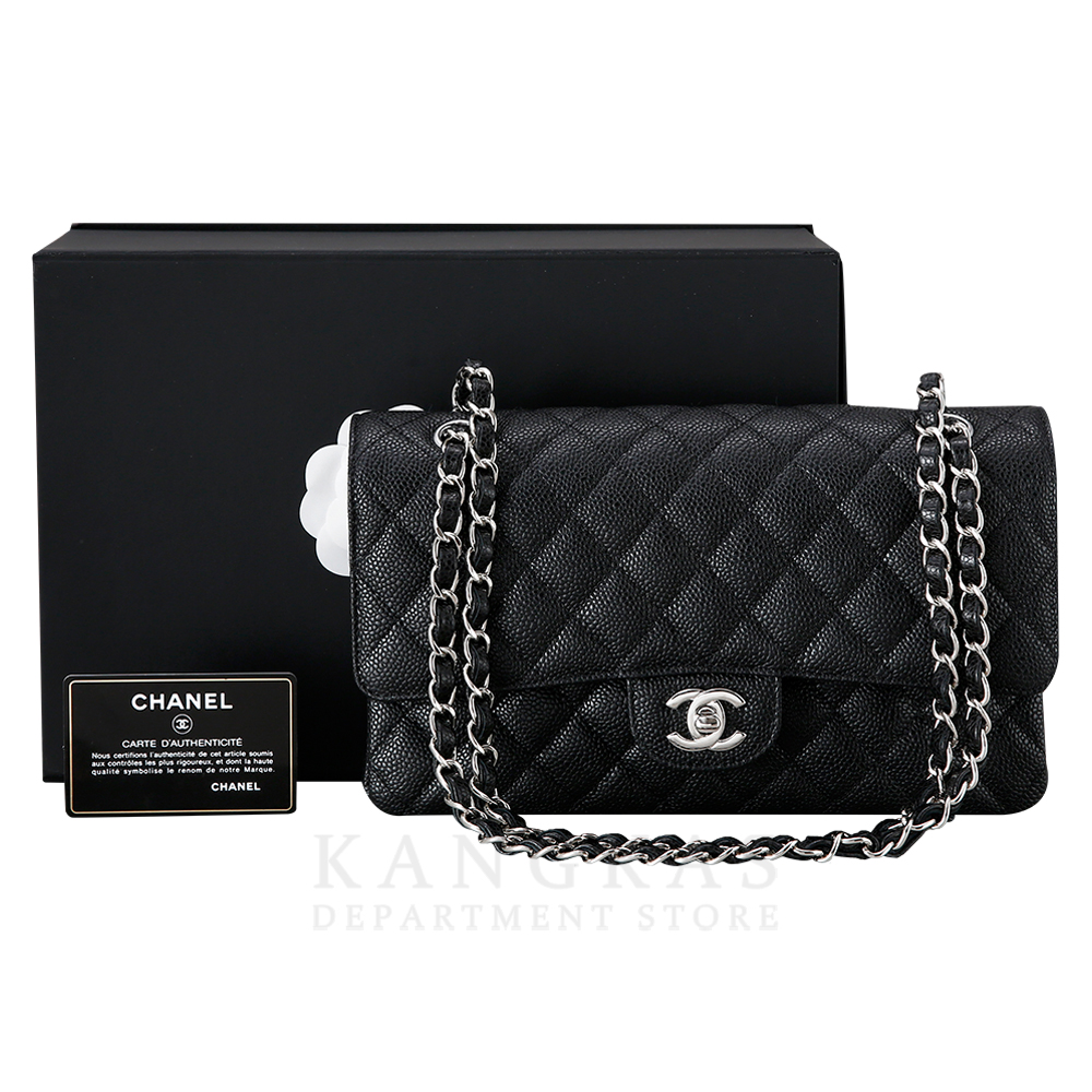 CHANEL(USED)샤넬 클래식 캐비어 미듐