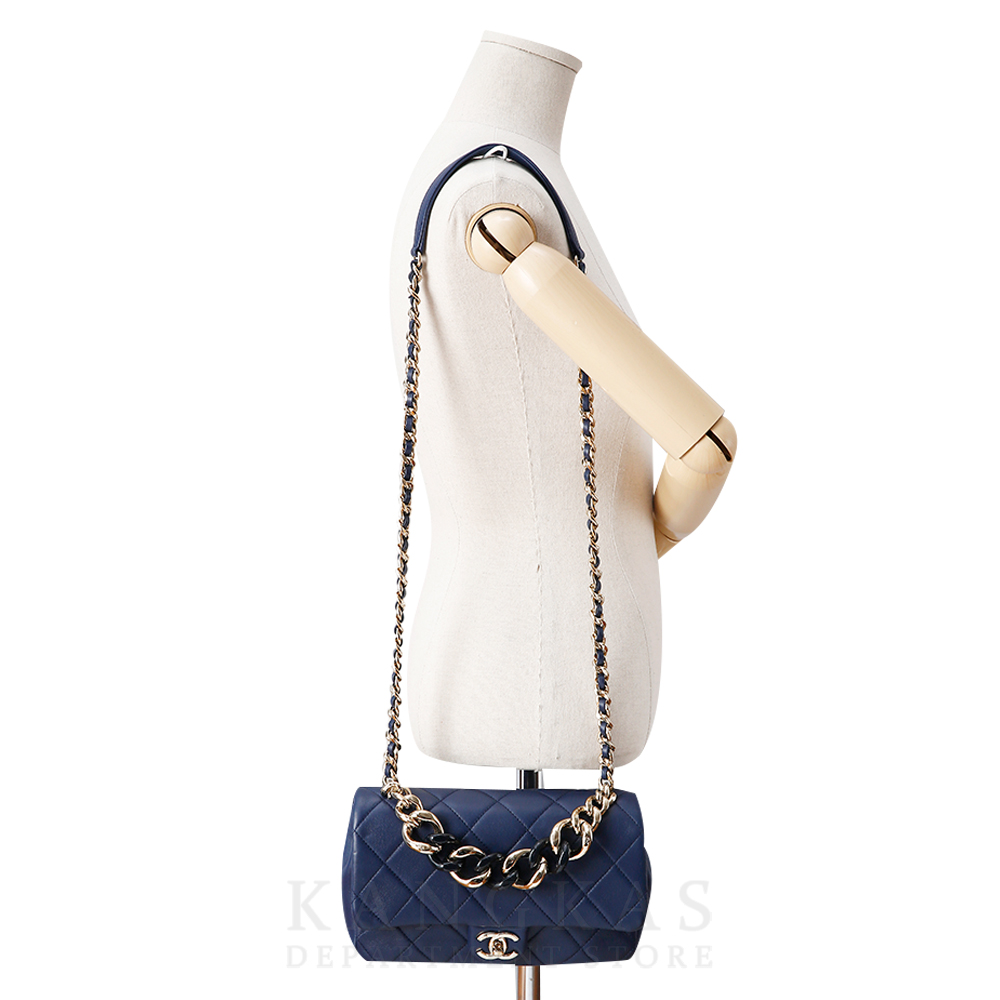 CHANEL(USED)샤넬 시즌 체인 핸들 숄더