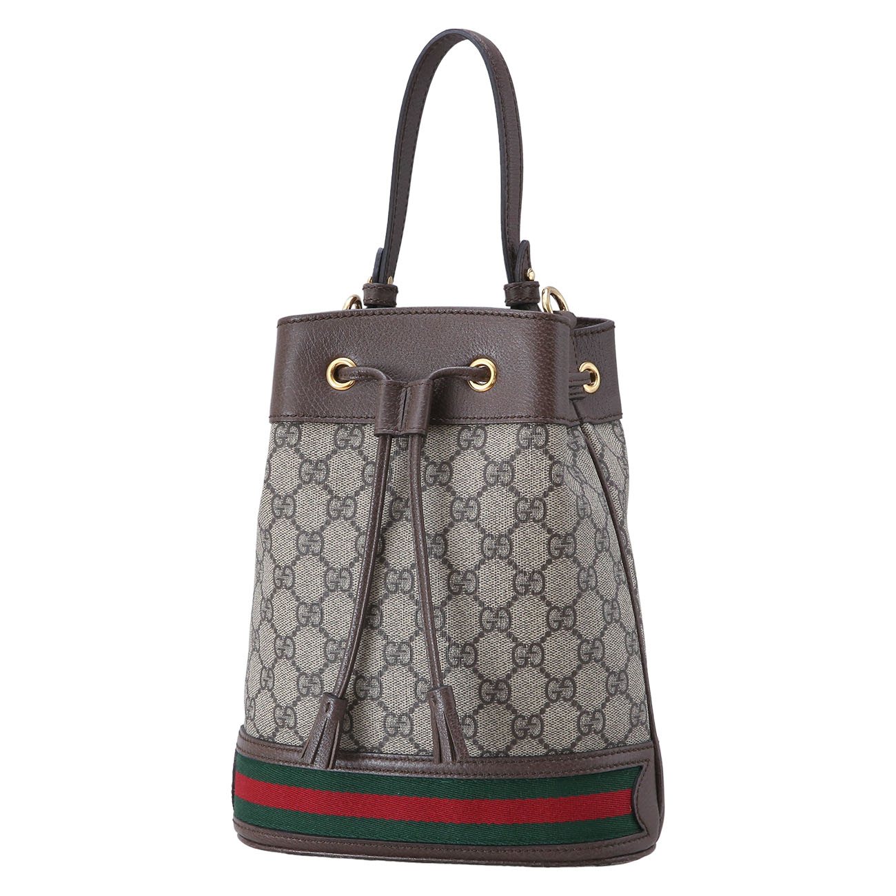 GUCCI(USED)구찌 오피디아 수프림 PVC 스몰 버킷백