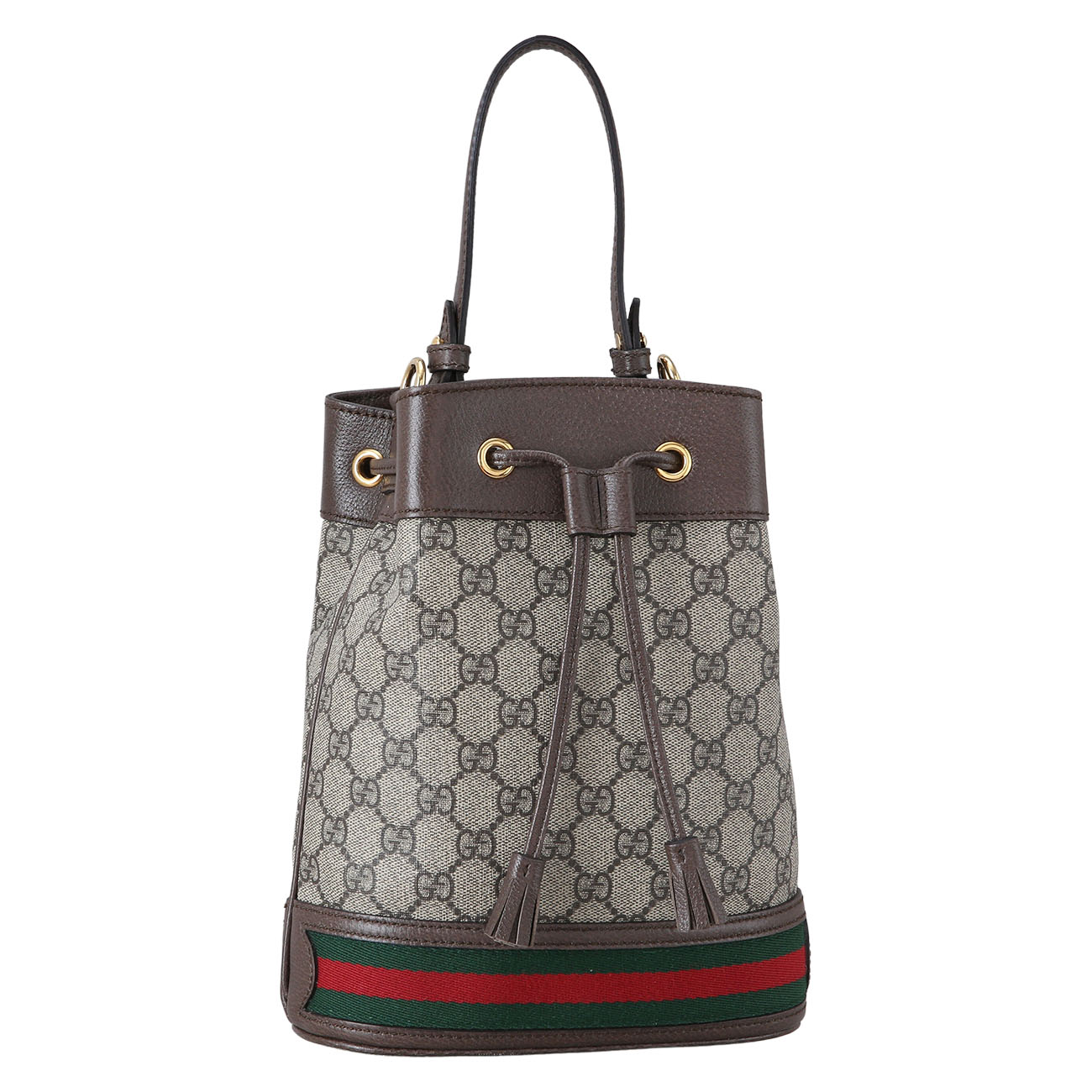 GUCCI(USED)구찌 오피디아 수프림 PVC 스몰 버킷백