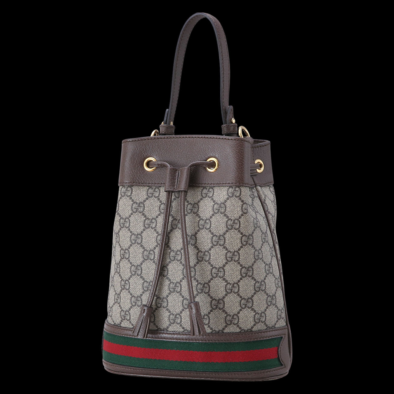 GUCCI(USED)구찌 오피디아 수프림 PVC 스몰 버킷백