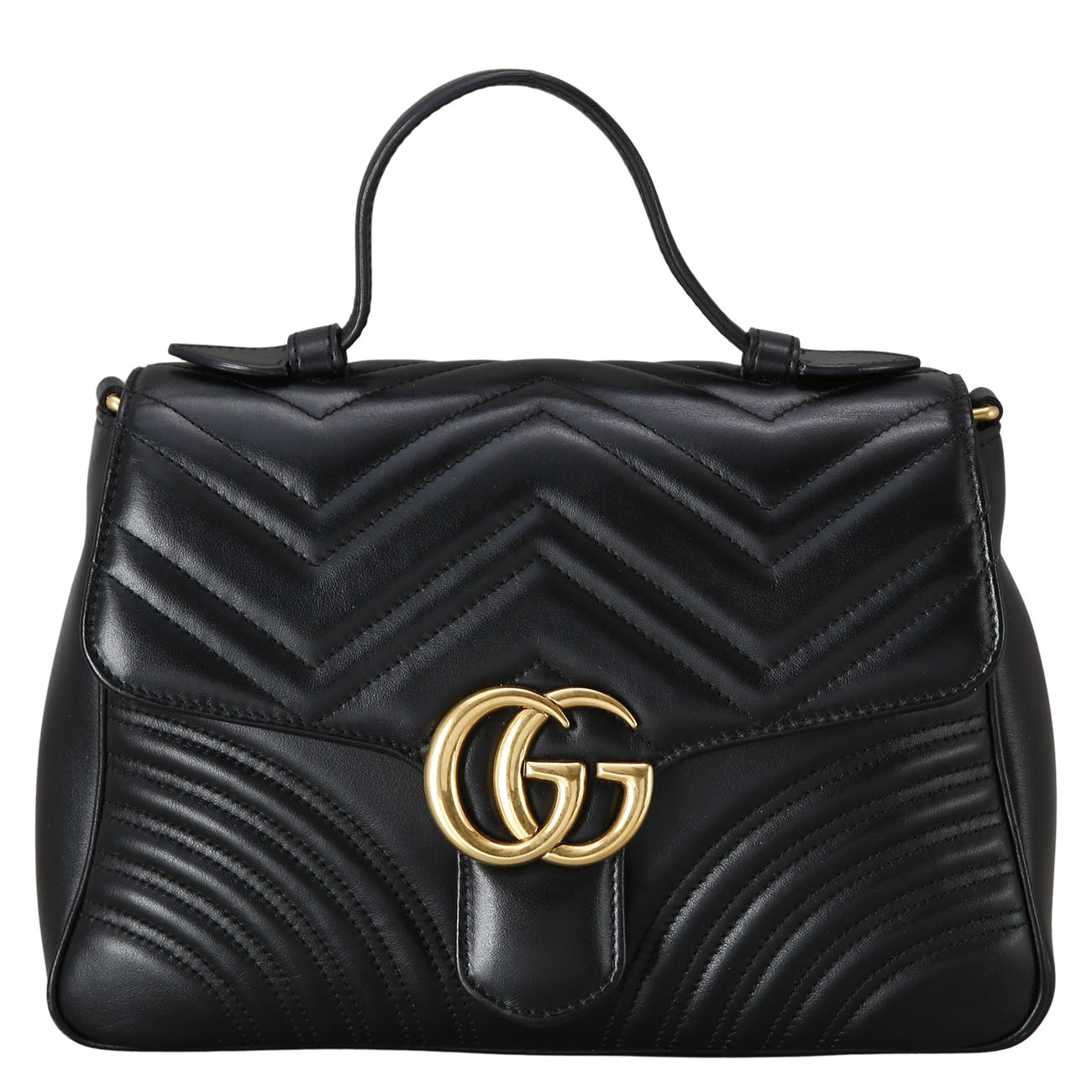 GUCCI(USED)구찌 498110 GG마몽 마틀라세 탑 핸들백 미디움