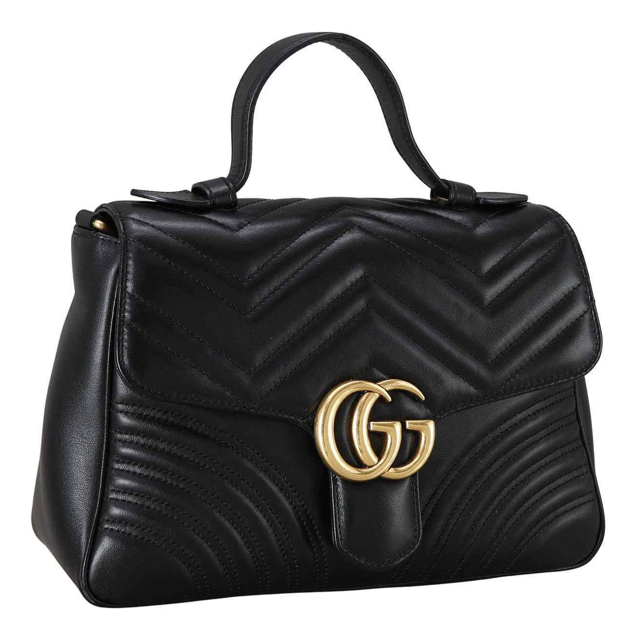 GUCCI(USED)구찌 498110 GG마몽 마틀라세 탑 핸들백 미디움